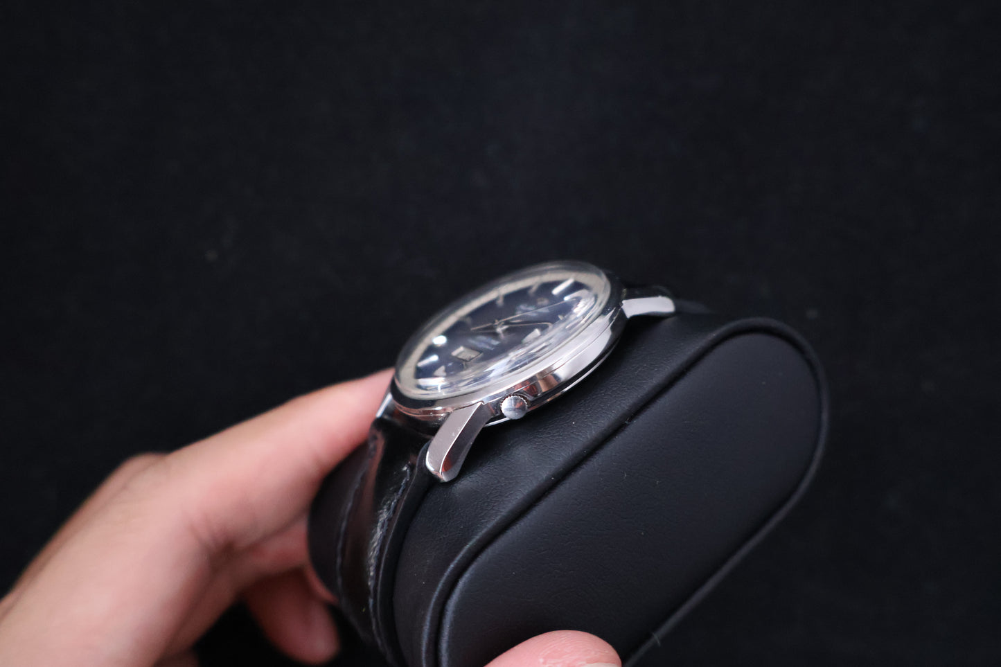 (SERVICED) Rare Vintage 1960s Seikomatic Weekdater Blue Dial 33 Jewels