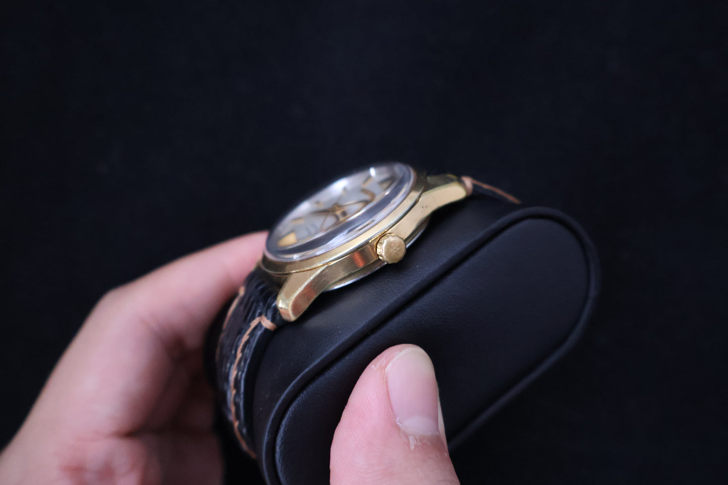 (SERVICED) Rare Vintage 1966 King Seiko 44KS Shield Medallion 25 Jewels 4402-8000