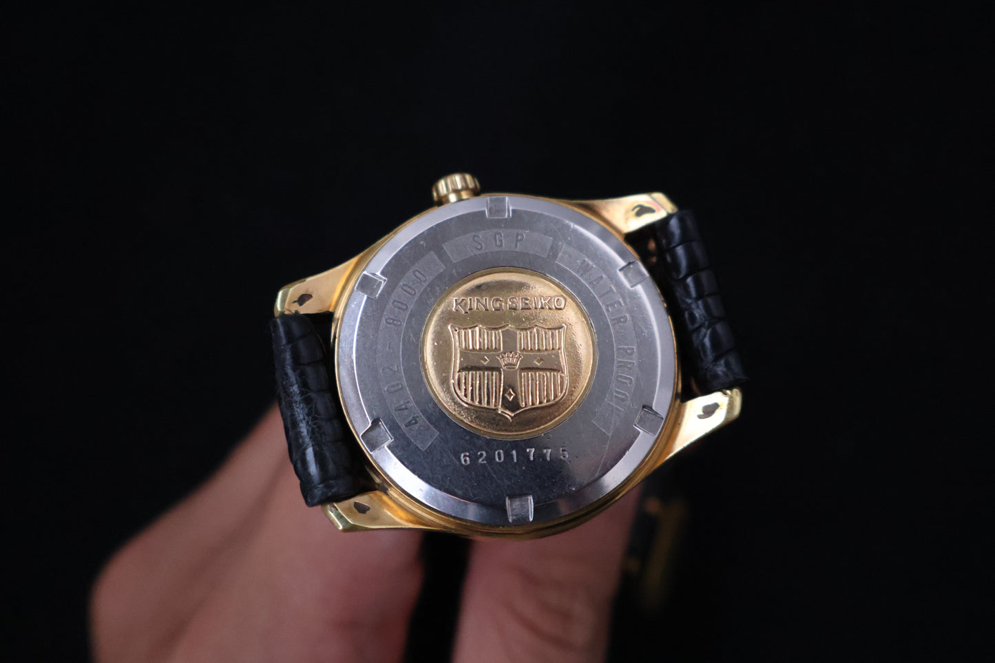 (SERVICED) Rare Vintage 1966 King Seiko 44KS Shield Medallion 25 Jewels 4402-8000