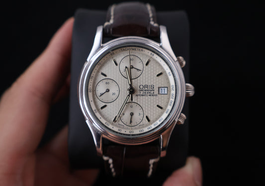 (SERVICED) ORIS Swiss Made Automatic Chronograph - Ref. 7415 - Valjoux 7750