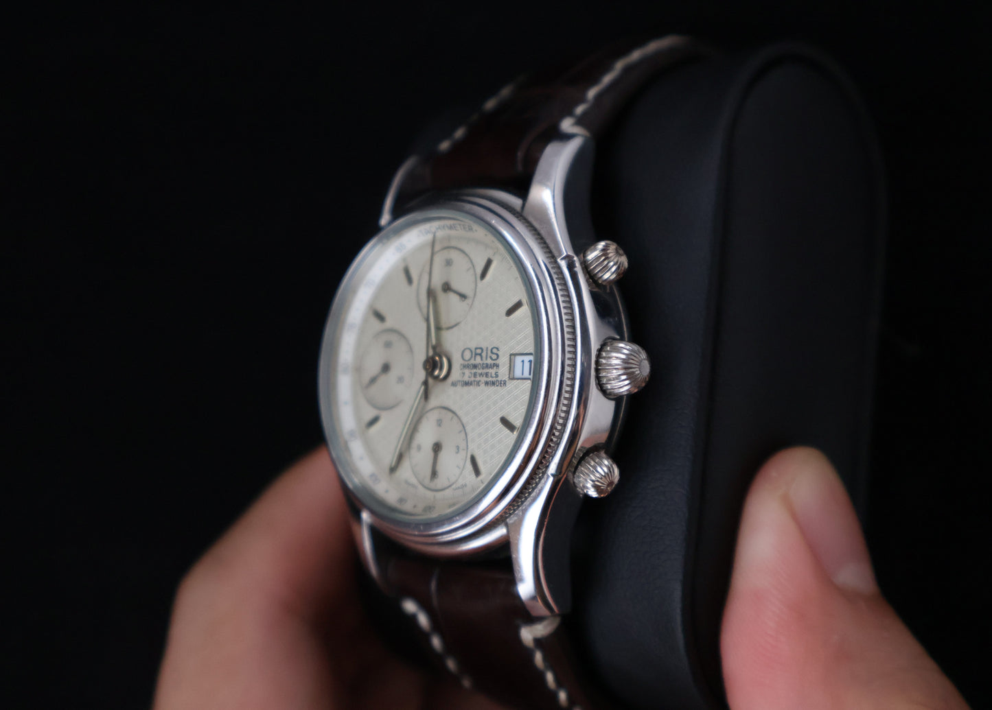 (SERVICED) ORIS Swiss Made Automatic Chronograph - Ref. 7415 - Valjoux 7750