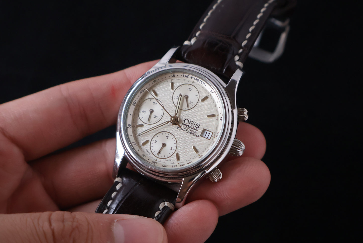 (SERVICED) ORIS Swiss Made Automatic Chronograph - Ref. 7415 - Valjoux 7750
