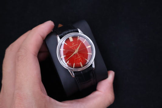 (SERVICED) Rare Vintage 1960s Seiko Seikomatic Red Dial 30 Jewels