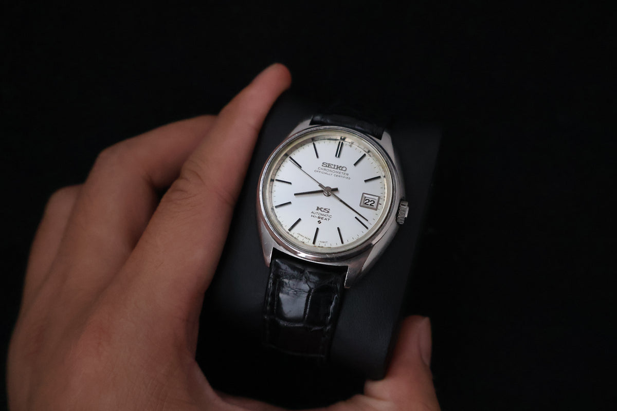 (SERVICED) Rare Vintage 1970 King Seiko KS Chronometer Hi-Beat 5625-7060