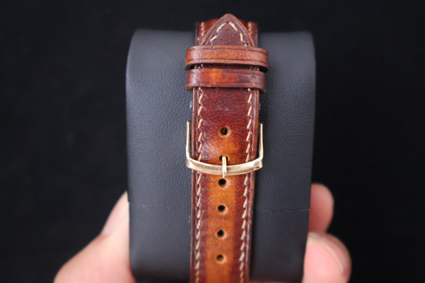 (SERVICED) Rare Longines Admiral 5-Star - Oxblood Red Diamond Dial - 10K GF