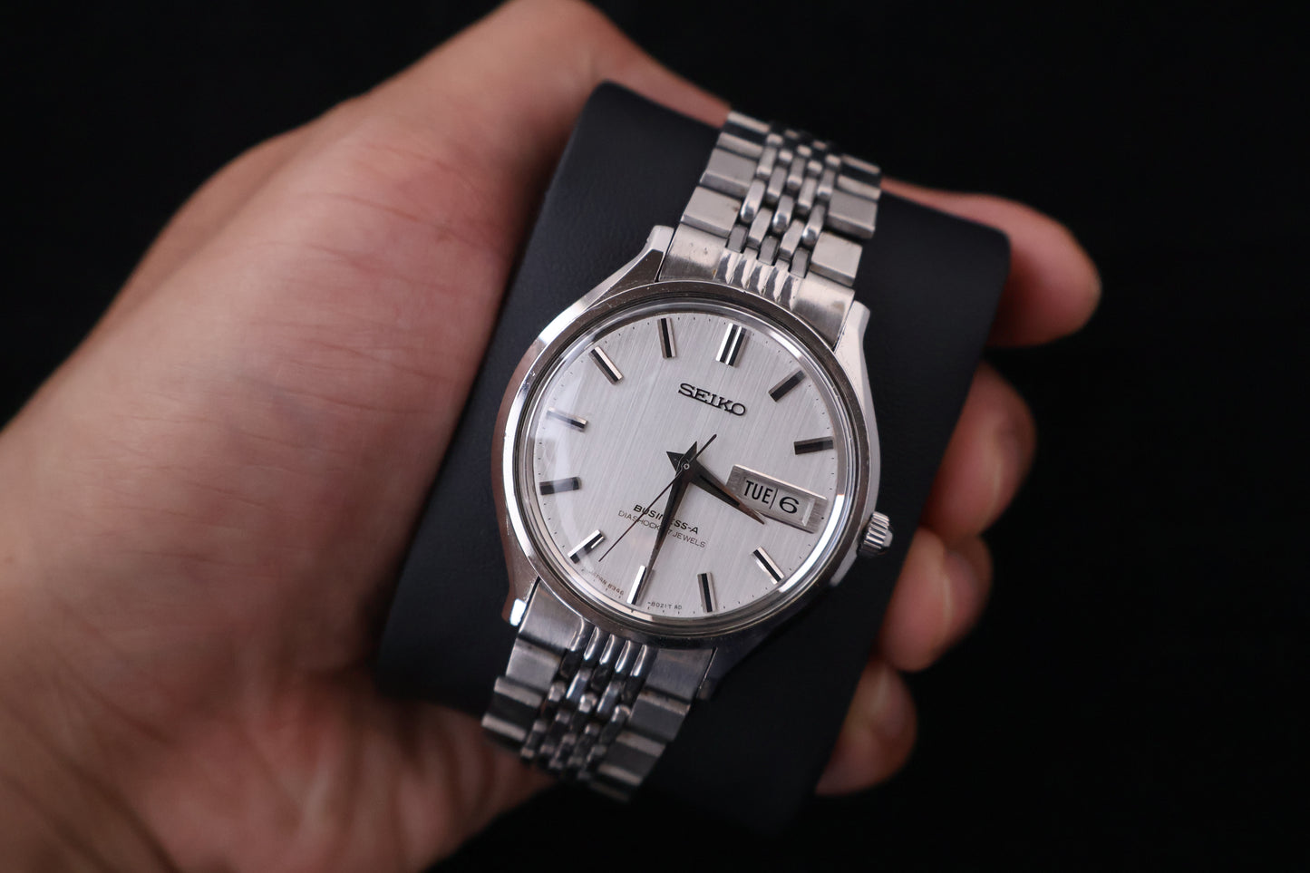 (SERVICED) Rare Vintage 1967 Seiko Business-A Diashock 27 Jewels 8346-8000