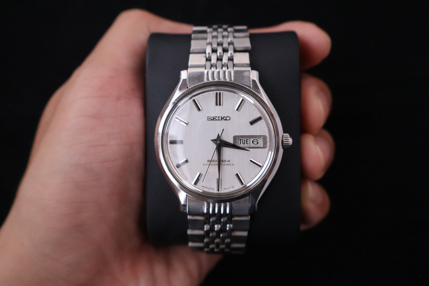 (SERVICED) Rare Vintage 1967 Seiko Business-A Diashock 27 Jewels 8346-8000