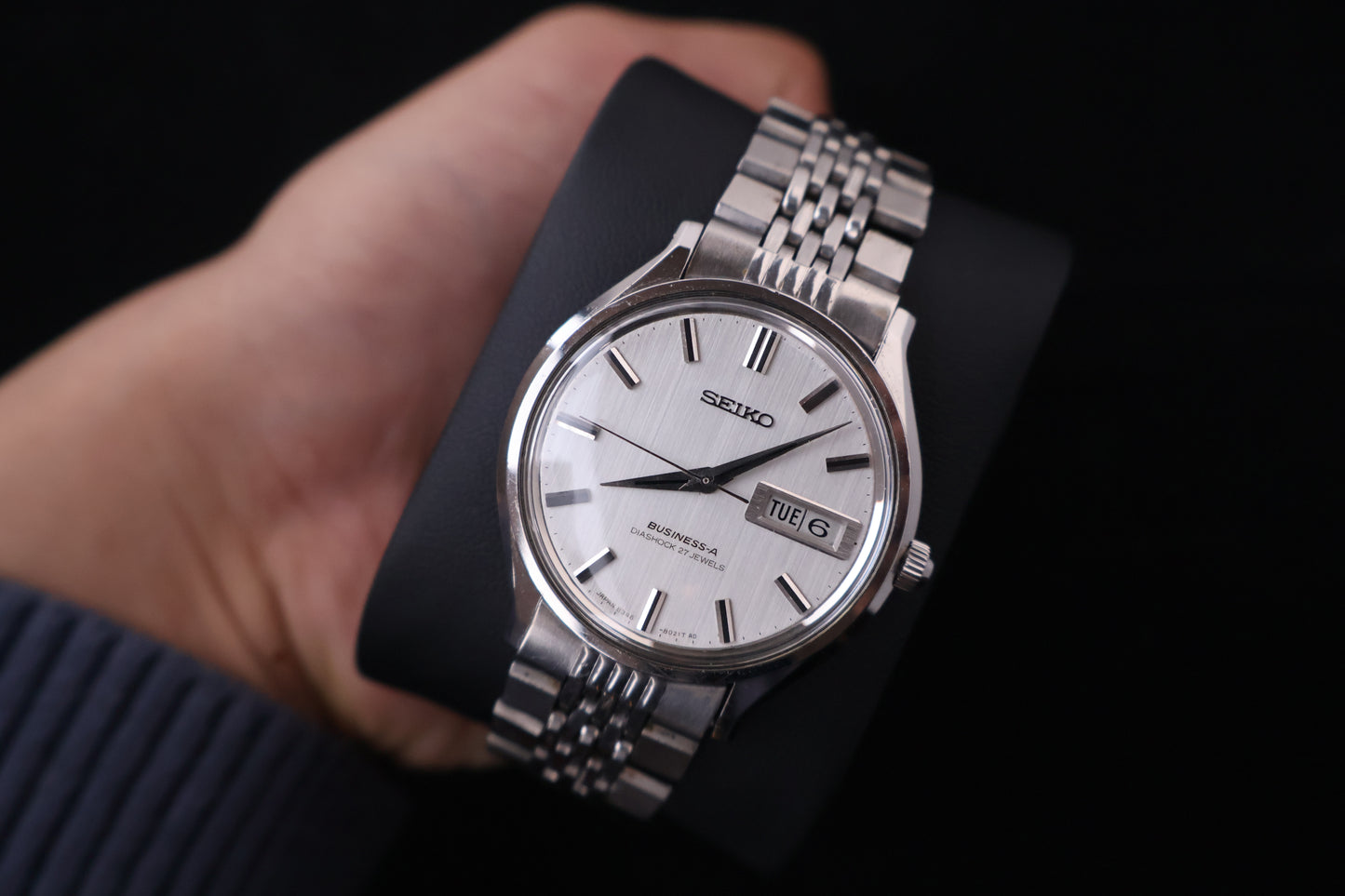 (SERVICED) Rare Vintage 1967 Seiko Business-A Diashock 27 Jewels 8346-8000