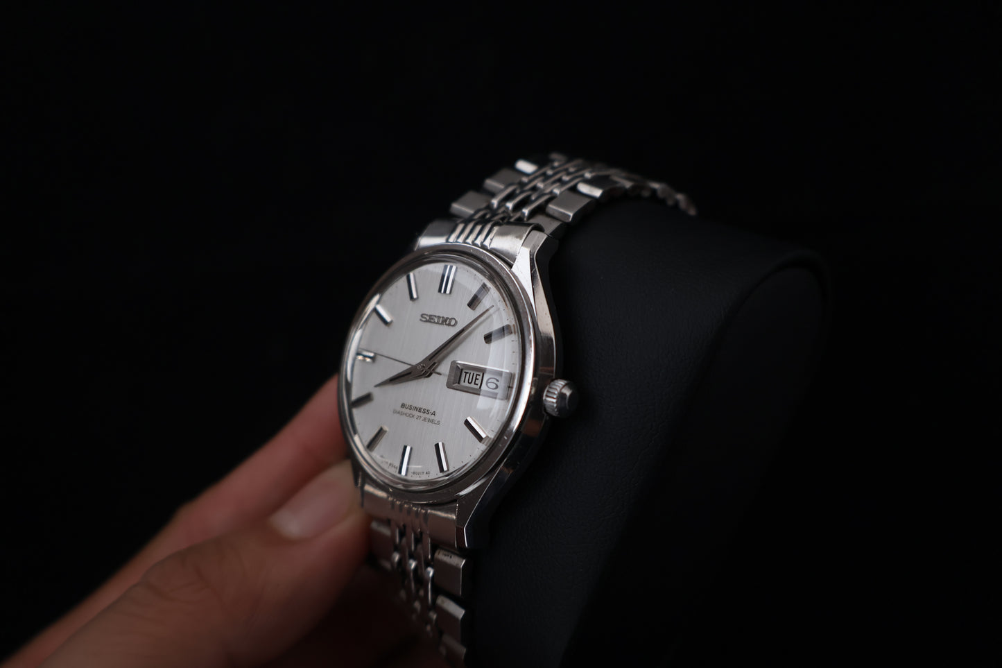 (SERVICED) Rare Vintage 1967 Seiko Business-A Diashock 27 Jewels 8346-8000
