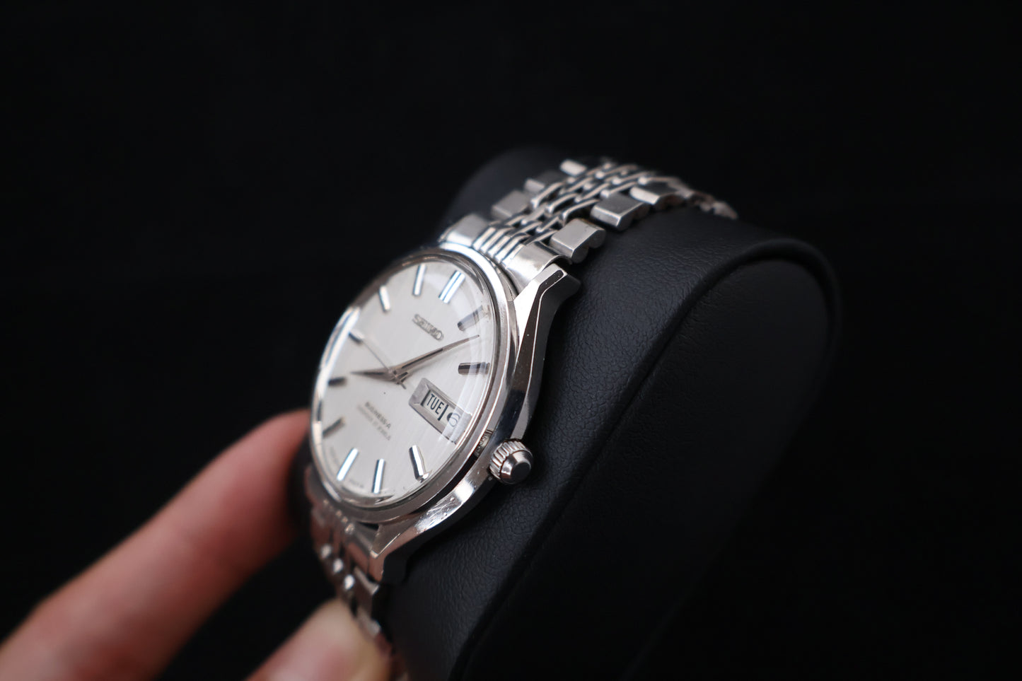 (SERVICED) Rare Vintage 1967 Seiko Business-A Diashock 27 Jewels 8346-8000