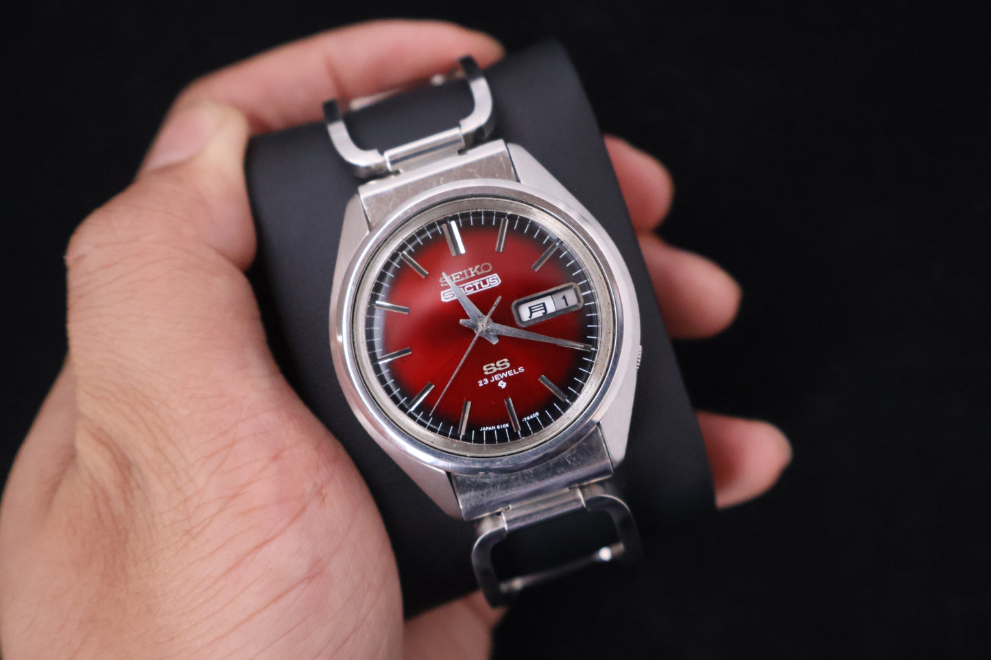 (SERVICED) Rare Vintage 1970 Seiko 5 Actus SS 23 Jewels 6106-7480