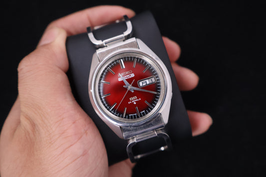 (SERVICED) Rare Vintage 1970 Seiko 5 Actus SS 23 Jewels 6106-7480