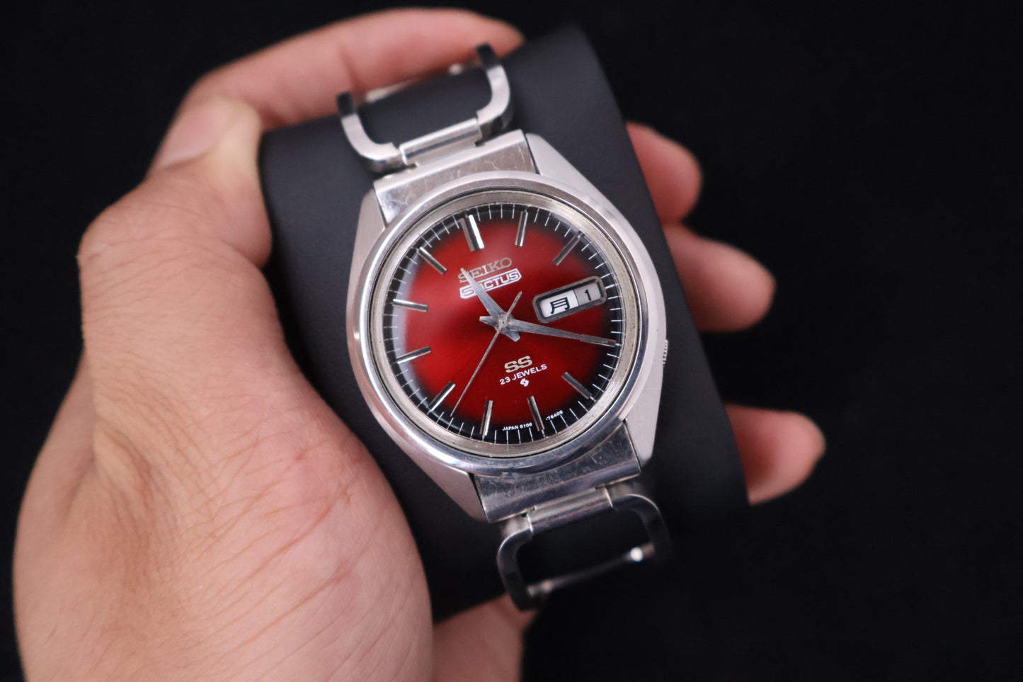 (SERVICED) Rare Vintage 1970 Seiko 5 Actus SS 23 Jewels 6106-7480