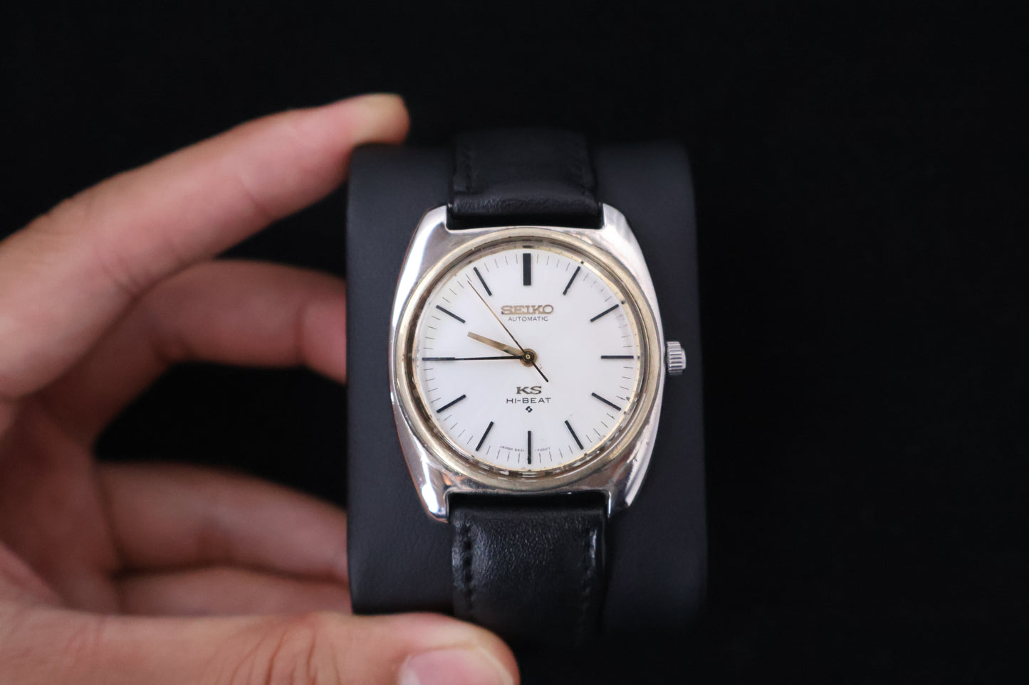 (SERVICED) Rare Vintage 1969 KING SEIKO Hi-Beat Gold Medallion 5621-7000