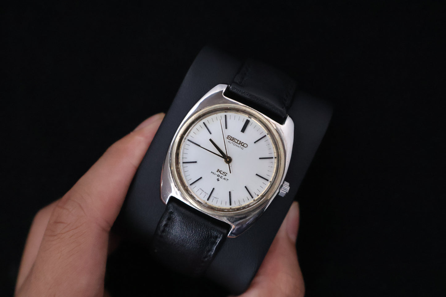 (SERVICED) Rare Vintage 1969 KING SEIKO Hi-Beat Gold Medallion 5621-7000