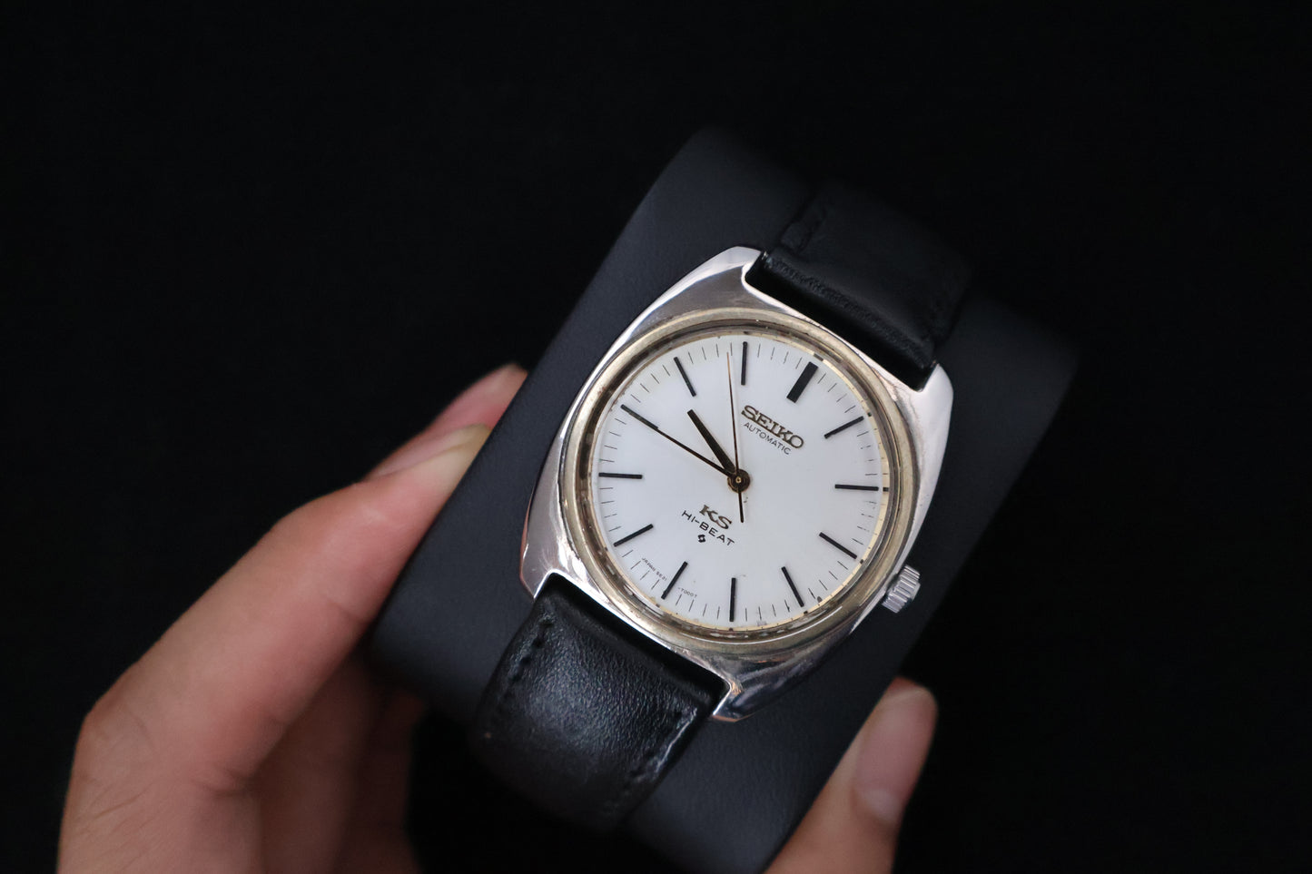 (SERVICED) Rare Vintage 1969 KING SEIKO Hi-Beat Gold Medallion 5621-7000