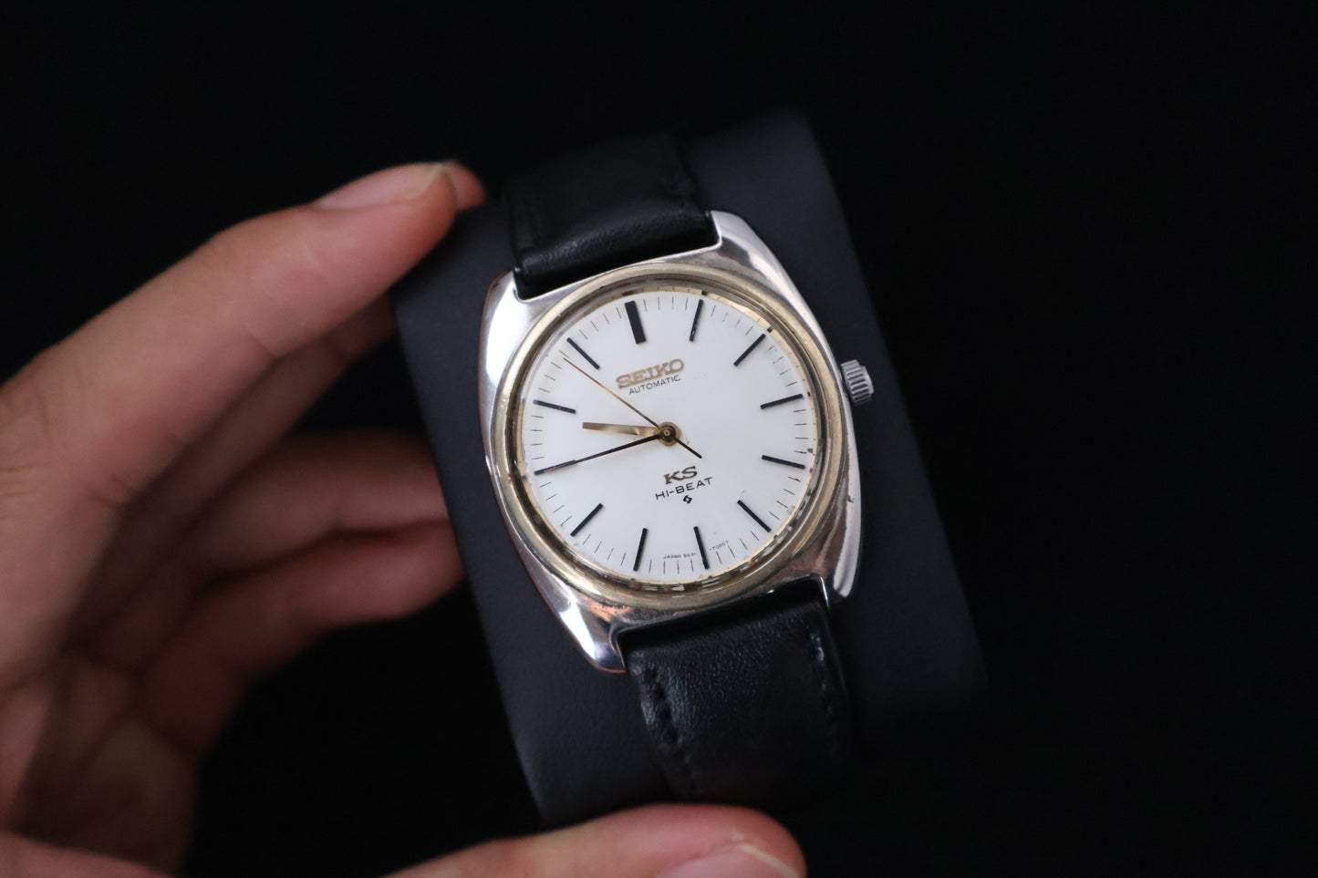 (SERVICED) Rare Vintage 1969 KING SEIKO Hi-Beat Gold Medallion 5621-7000