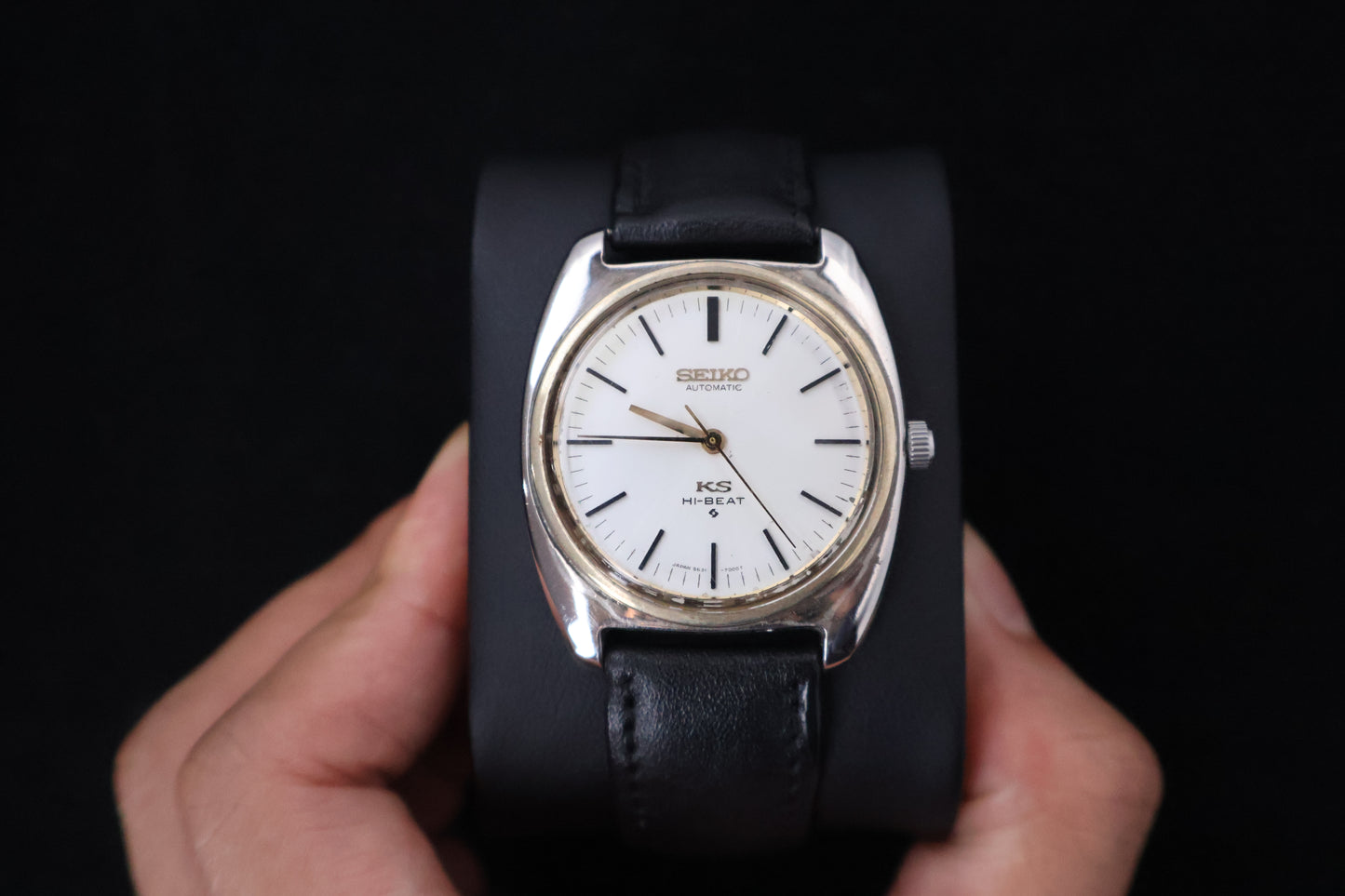 (SERVICED) Rare Vintage 1969 KING SEIKO Hi-Beat Gold Medallion 5621-7000