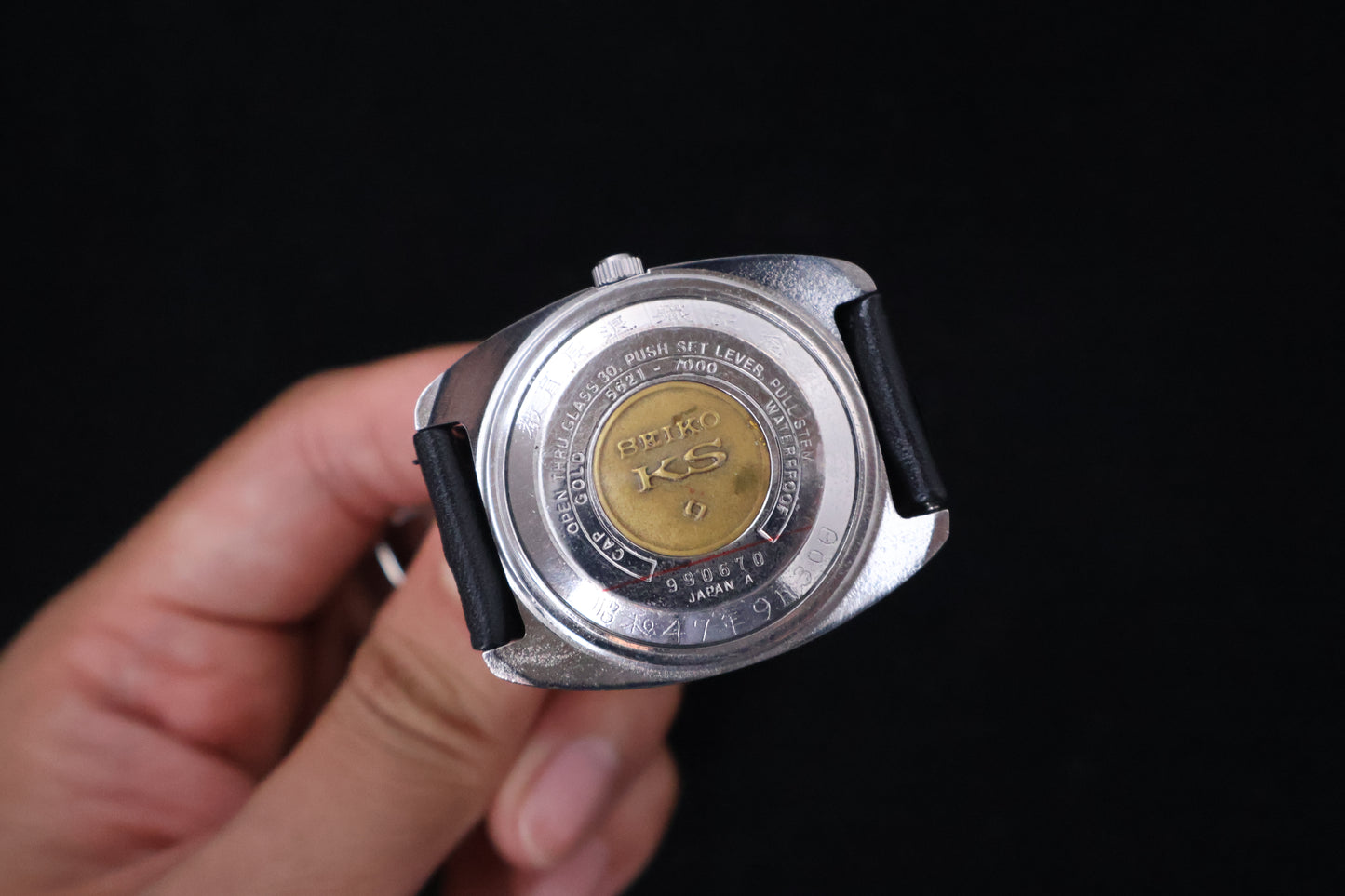(SERVICED) Rare Vintage 1969 KING SEIKO Hi-Beat Gold Medallion 5621-7000