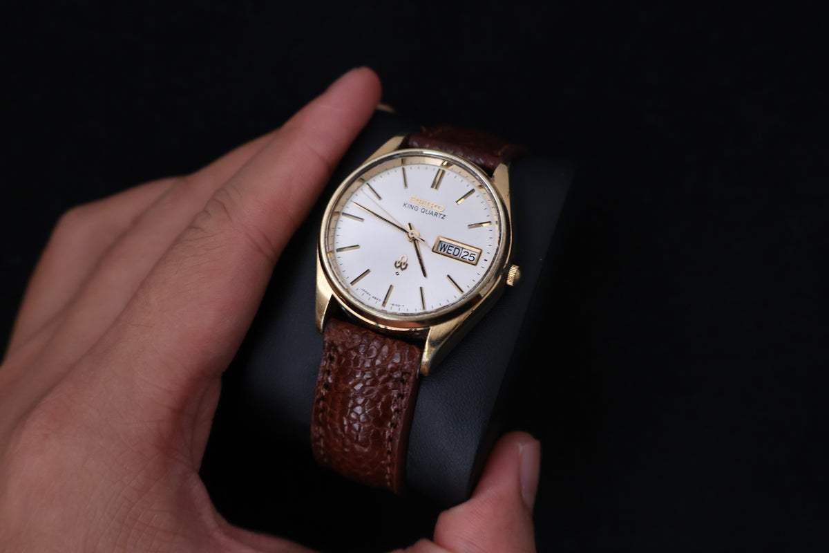 (SERVICED) Rare Vintage 1977 Seiko King Quartz SGP 4823-8110