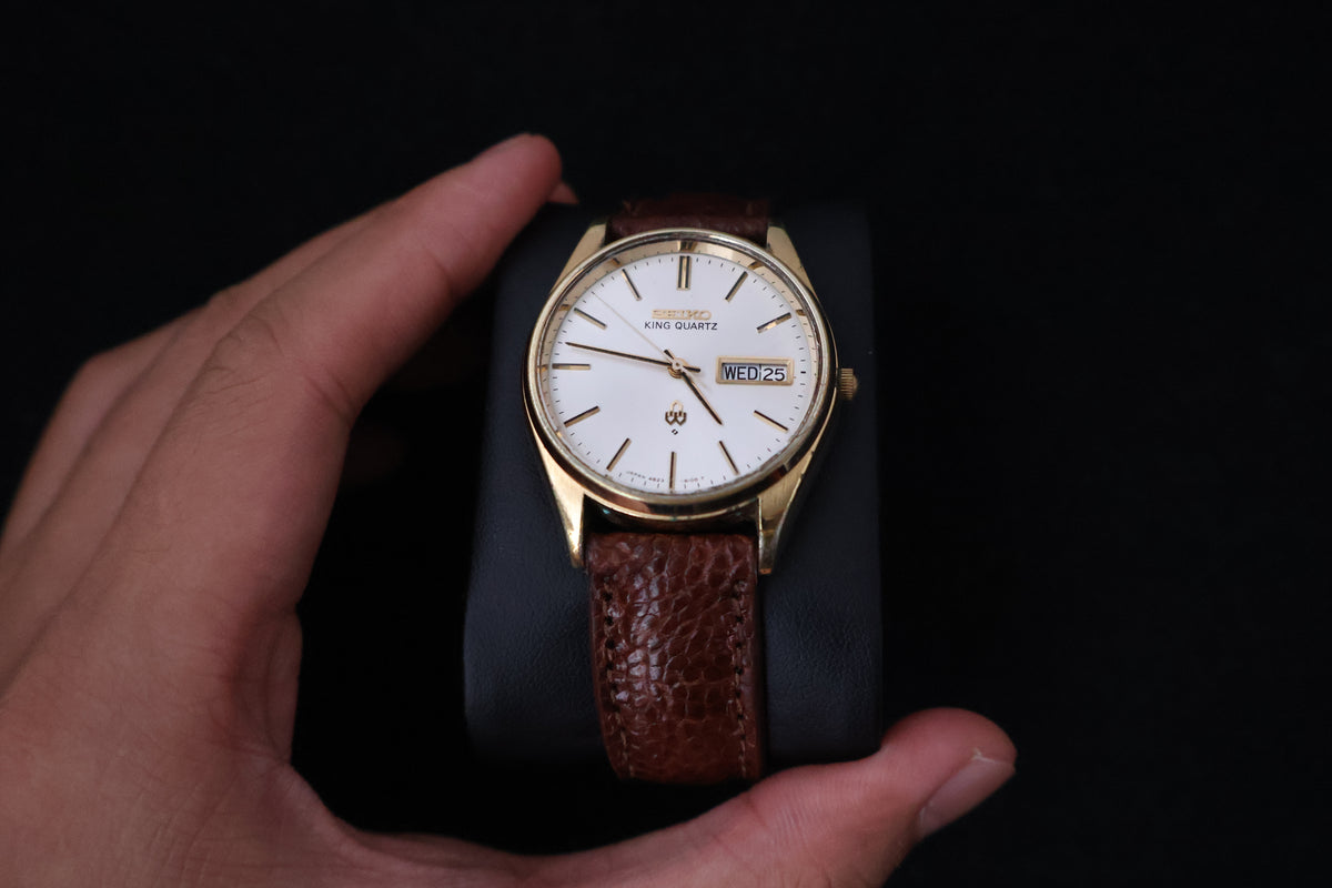 (SERVICED) Rare Vintage 1977 Seiko King Quartz SGP 4823-8110