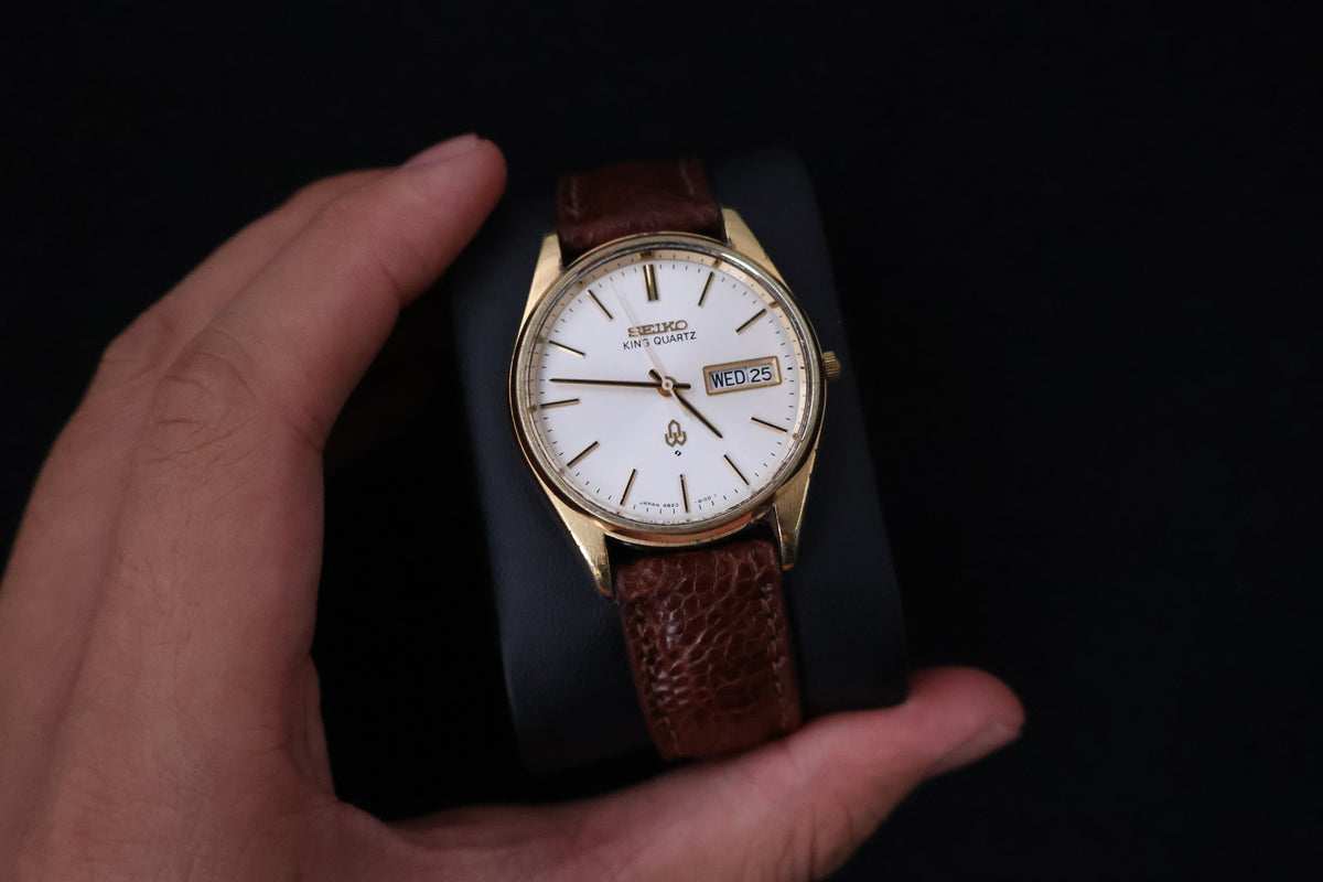 (SERVICED) Rare Vintage 1977 Seiko King Quartz SGP 4823-8110