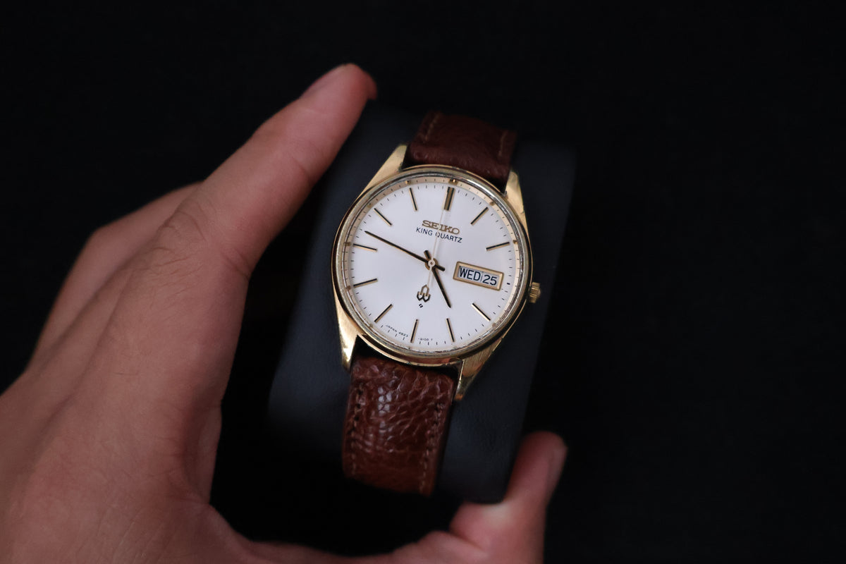 (SERVICED) Rare Vintage 1977 Seiko King Quartz SGP 4823-8110