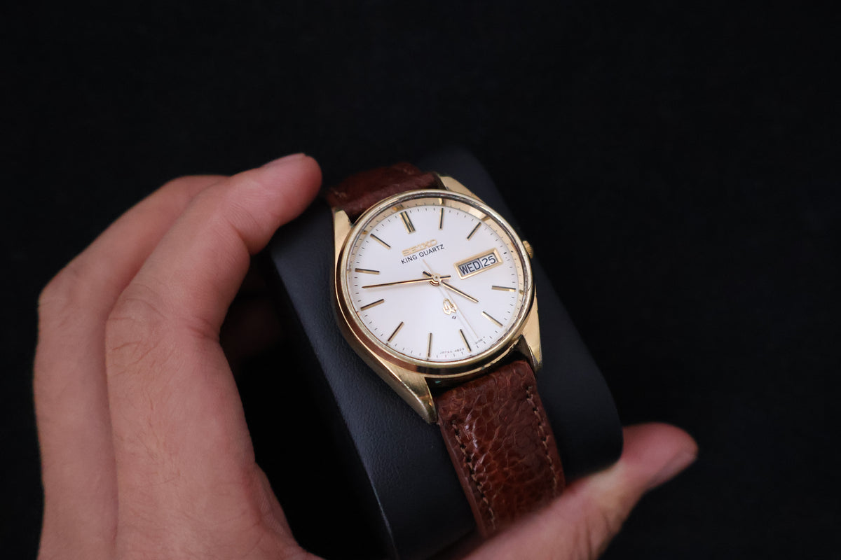 (SERVICED) Rare Vintage 1977 Seiko King Quartz SGP 4823-8110