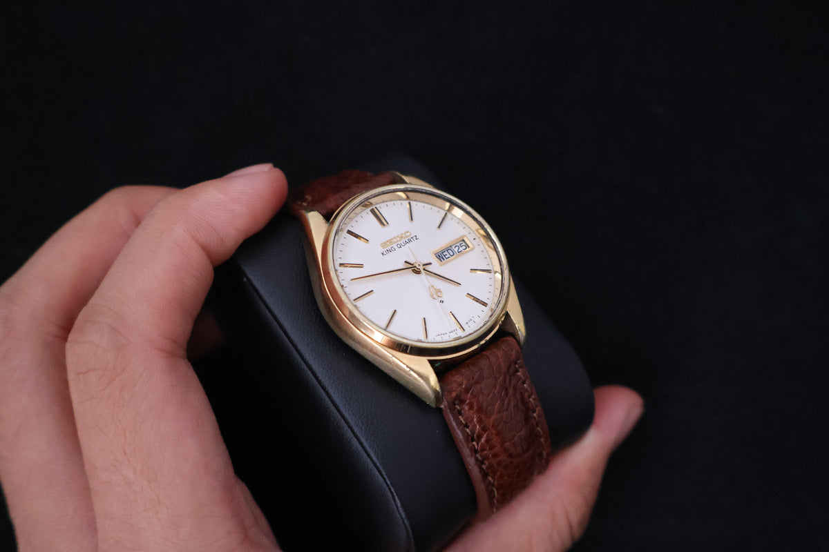 (SERVICED) Rare Vintage 1977 Seiko King Quartz SGP 4823-8110
