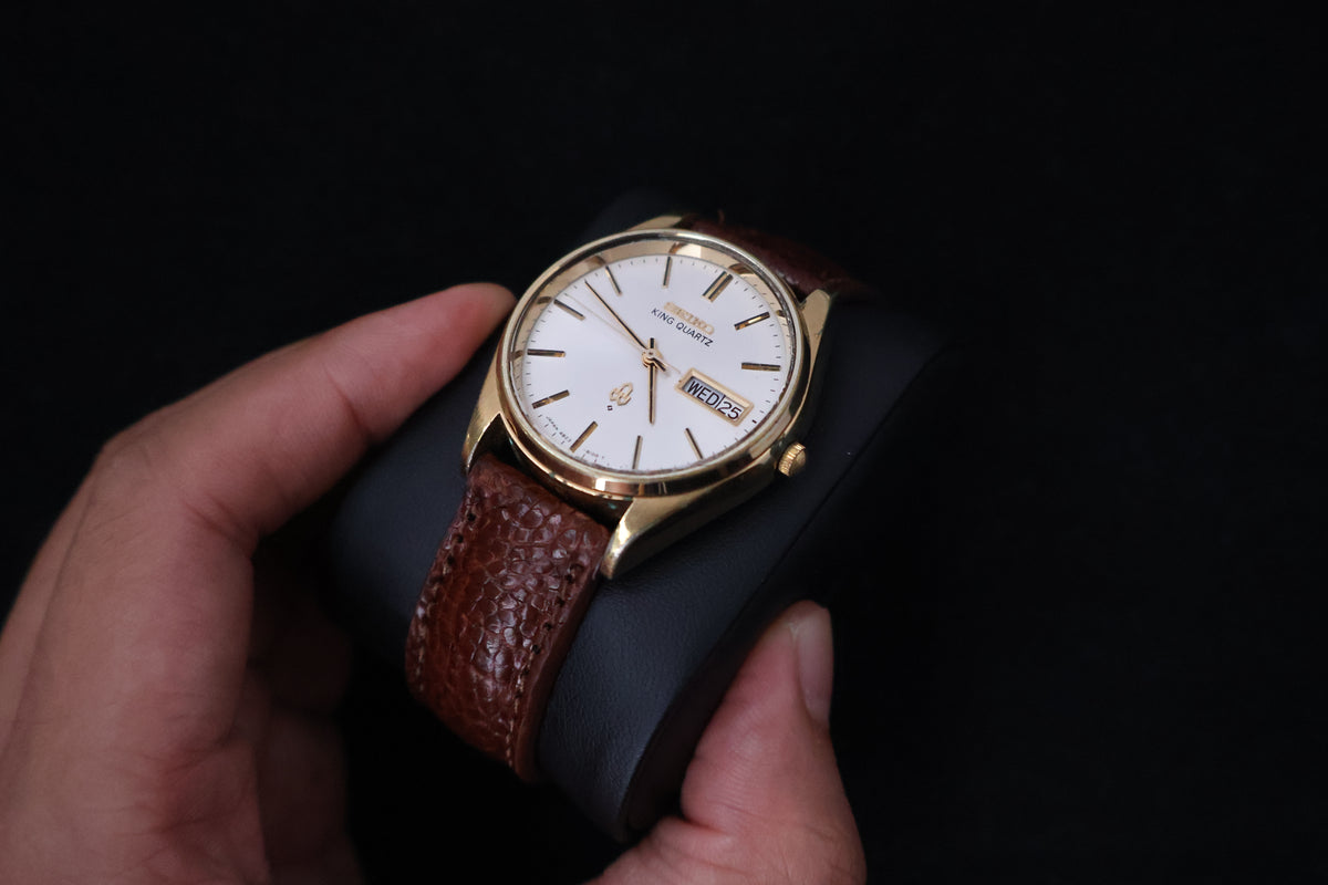 (SERVICED) Rare Vintage 1977 Seiko King Quartz SGP 4823-8110