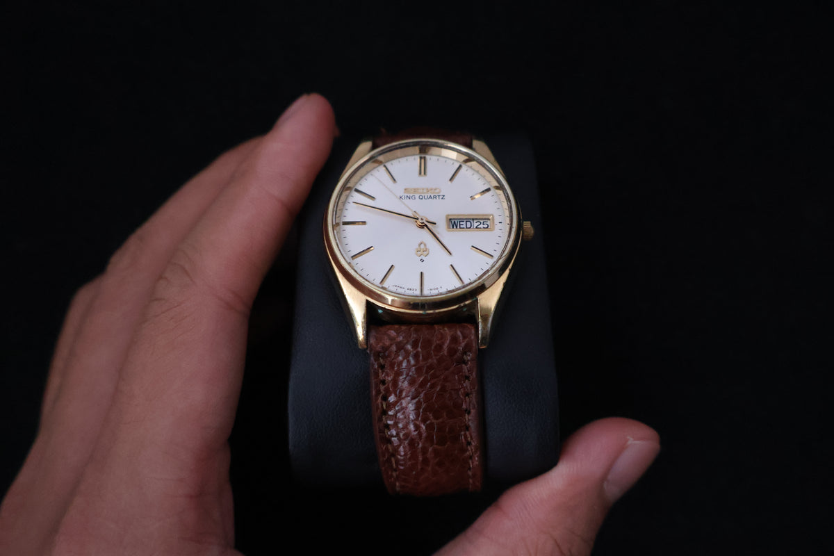 (SERVICED) Rare Vintage 1977 Seiko King Quartz SGP 4823-8110