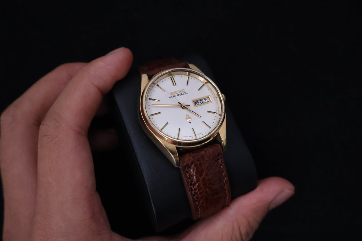 (SERVICED) Rare Vintage 1977 Seiko King Quartz SGP 4823-8110