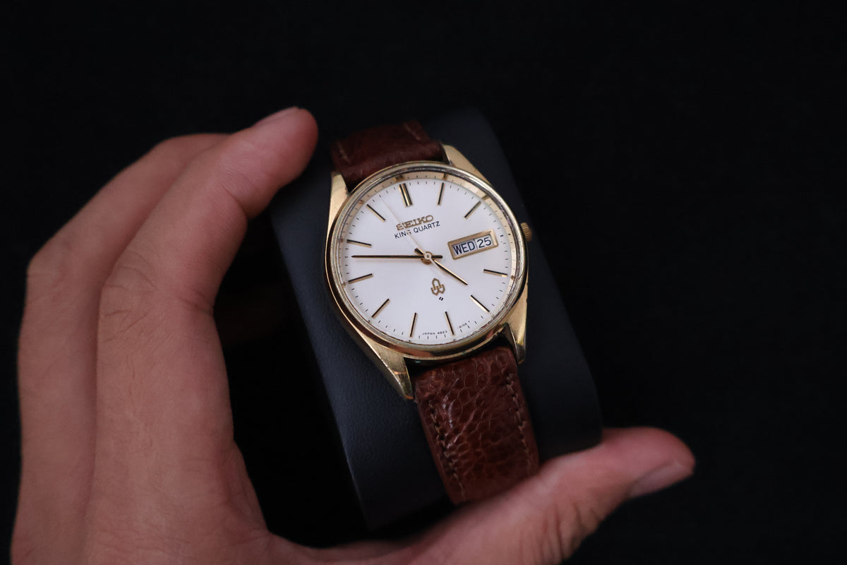 (SERVICED) Rare Vintage 1977 Seiko King Quartz SGP 4823-8110