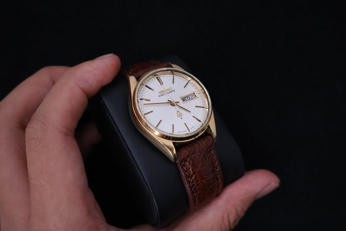 (SERVICED) Rare Vintage 1977 Seiko King Quartz SGP 4823-8110