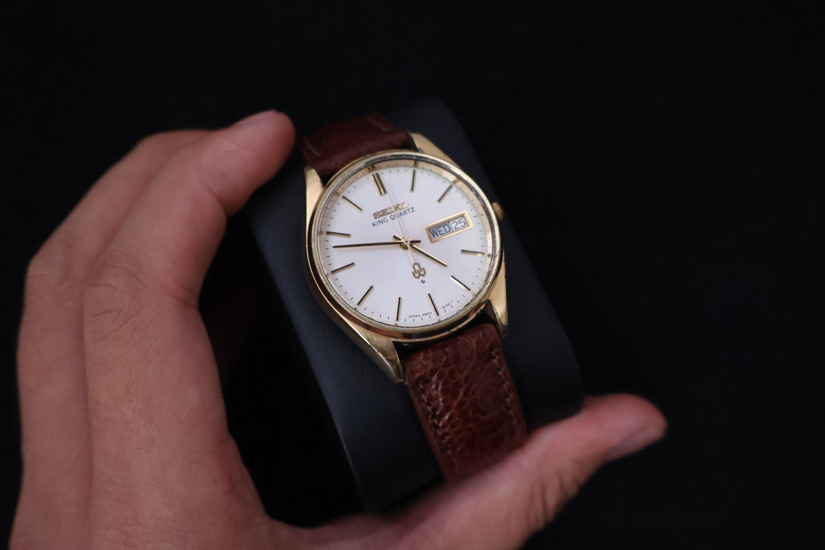 (SERVICED) Rare Vintage 1977 Seiko King Quartz SGP 4823-8110