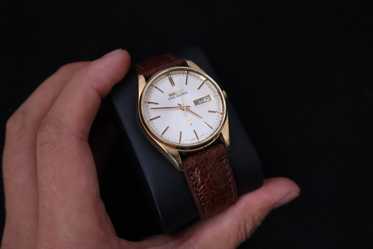 (SERVICED) Rare Vintage 1977 Seiko King Quartz SGP 4823-8110