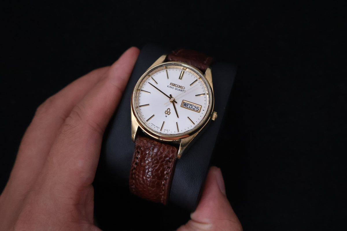 (SERVICED) Rare Vintage 1977 Seiko King Quartz SGP 4823-8110