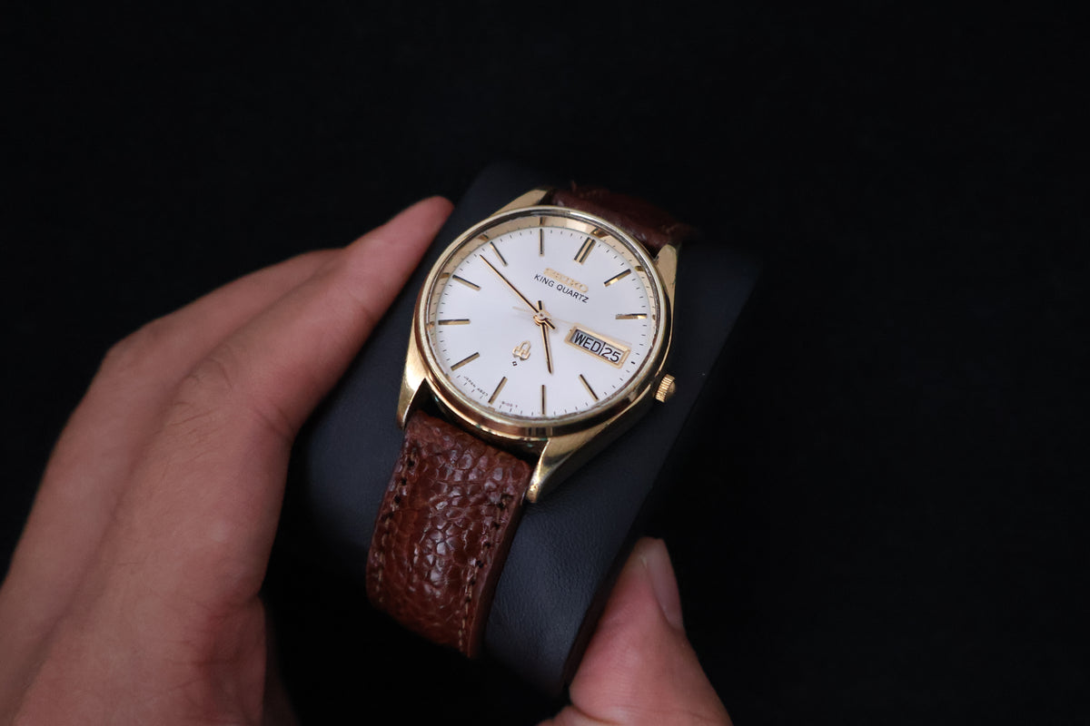 (SERVICED) Rare Vintage 1977 Seiko King Quartz SGP 4823-8110