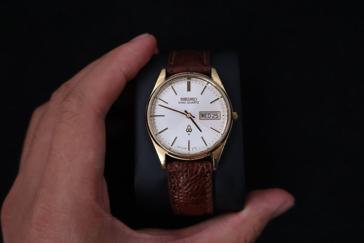 (SERVICED) Rare Vintage 1977 Seiko King Quartz SGP 4823-8110