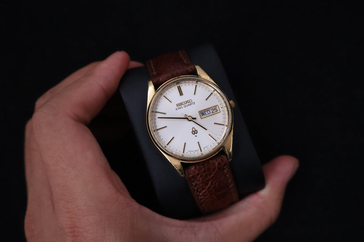 (SERVICED) Rare Vintage 1977 Seiko King Quartz SGP 4823-8110