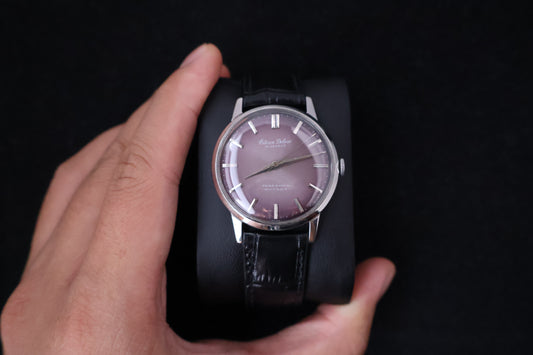 (SERVICED) Rare Vintage 1960s Citizen Deluxe Purple Dial Phynox 21 Jewels - 51407051