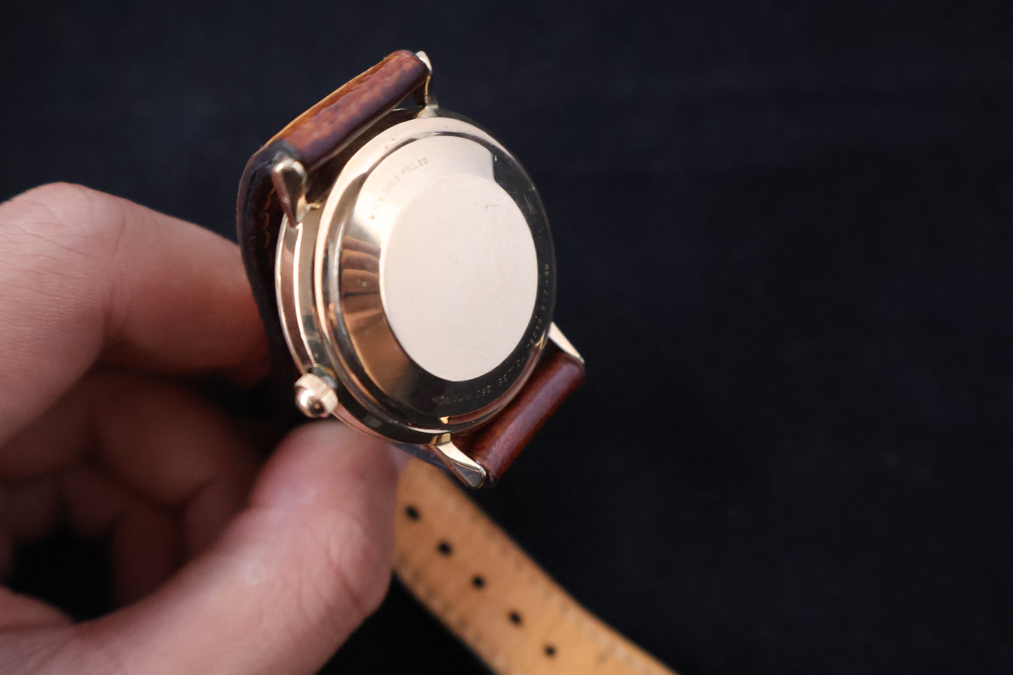 (SERVICED) Rare Longines Admiral 5-Star - Oxblood Red Diamond Dial - 10K GF