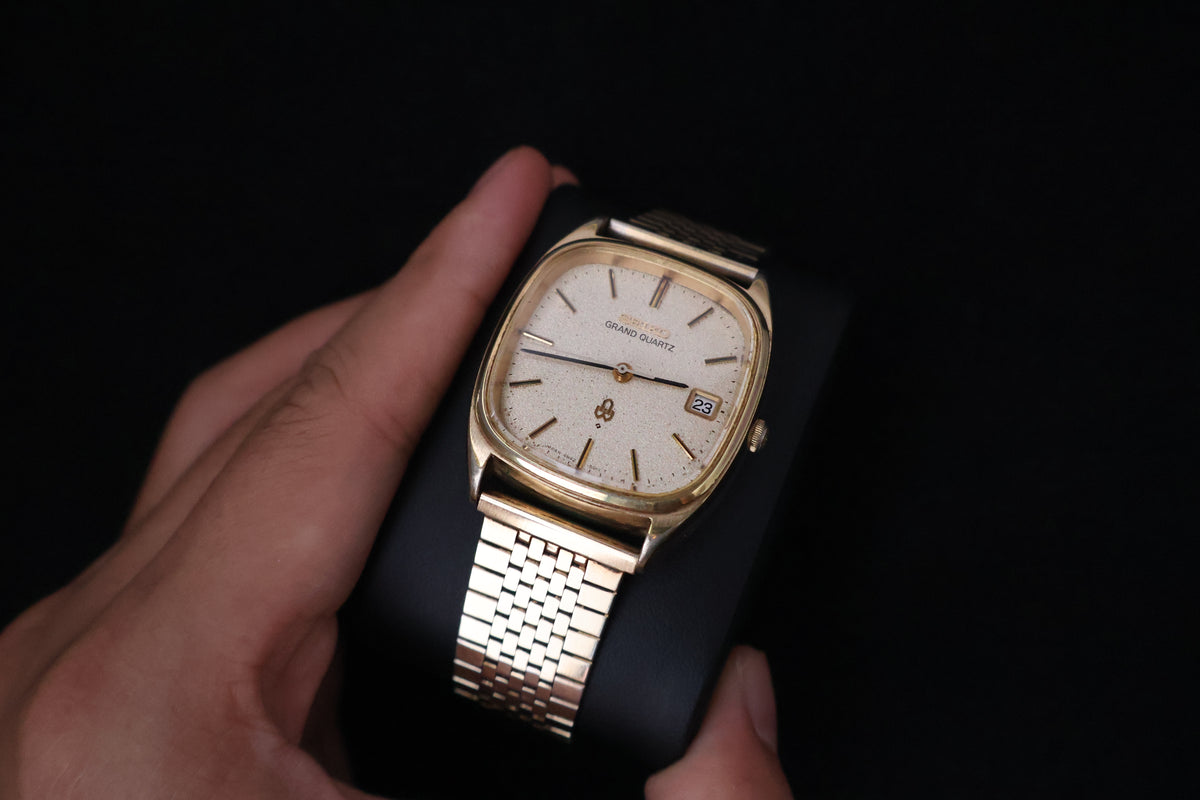 (SERVICED) Rare Vintage 1976 Seiko Grand Quartz Gold Tone 4842-5011