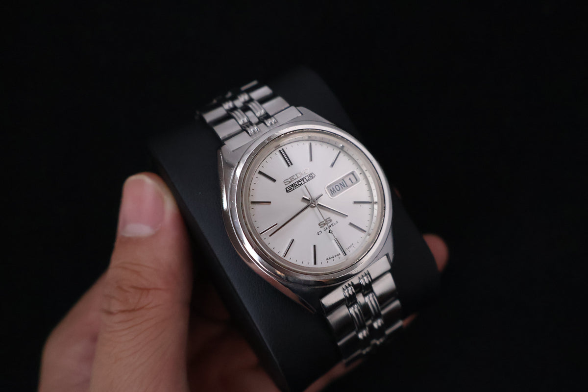 (SERVICED) Rare Vintage 1972 Seiko 5 Actus SS 25 Jewels 6106-7490
