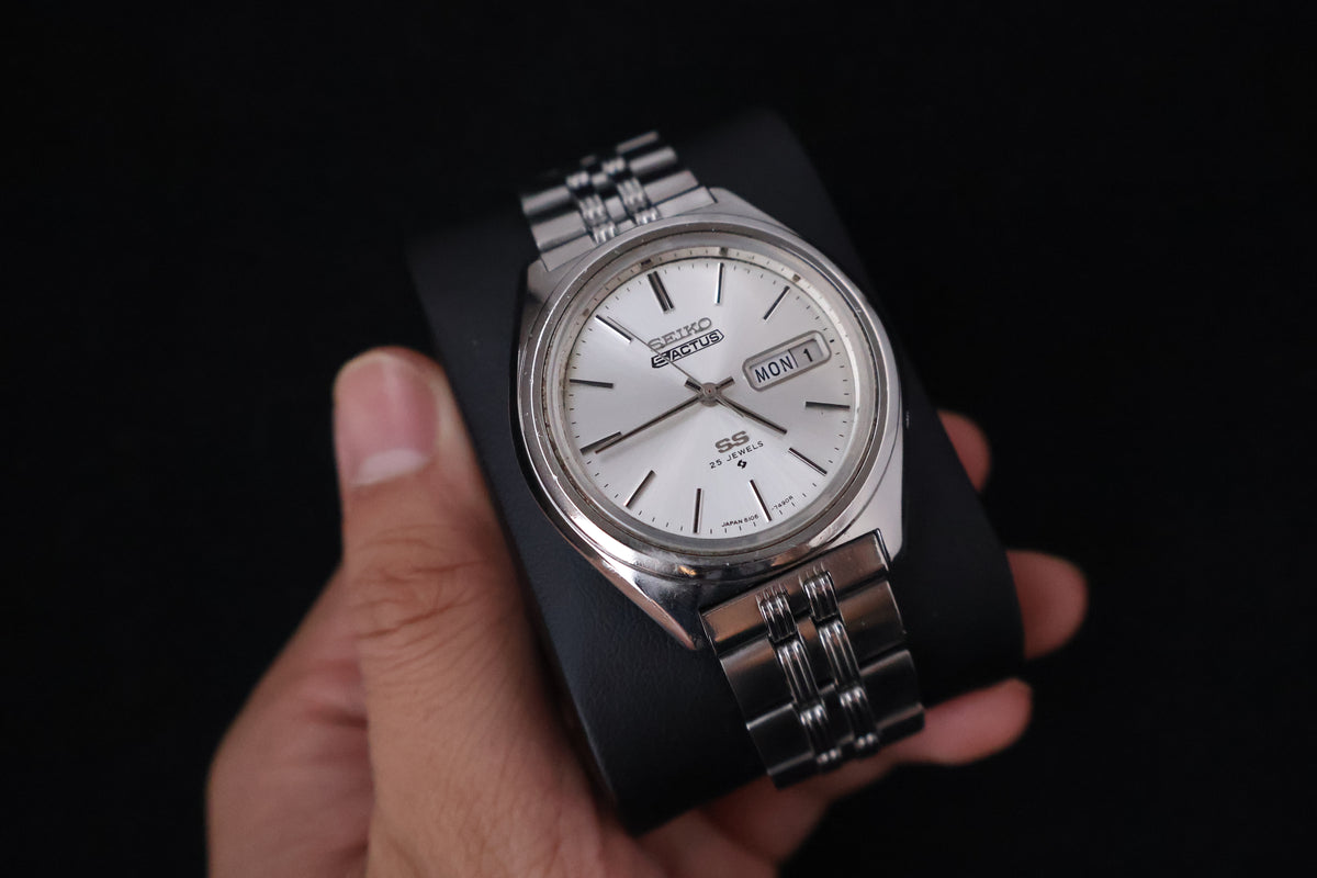 (SERVICED) Rare Vintage 1972 Seiko 5 Actus SS 25 Jewels 6106-7490