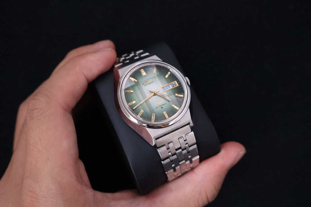 (SERVICED) Rare Vintage 1973 Seiko Lord Matic Emerald Green 23 Jewels 5606-7310