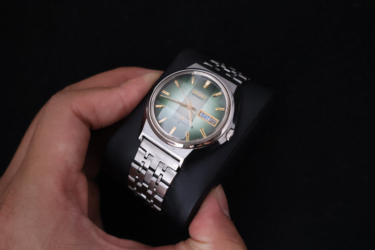 (SERVICED) Rare Vintage 1973 Seiko Lord Matic Emerald Green 23 Jewels 5606-7310