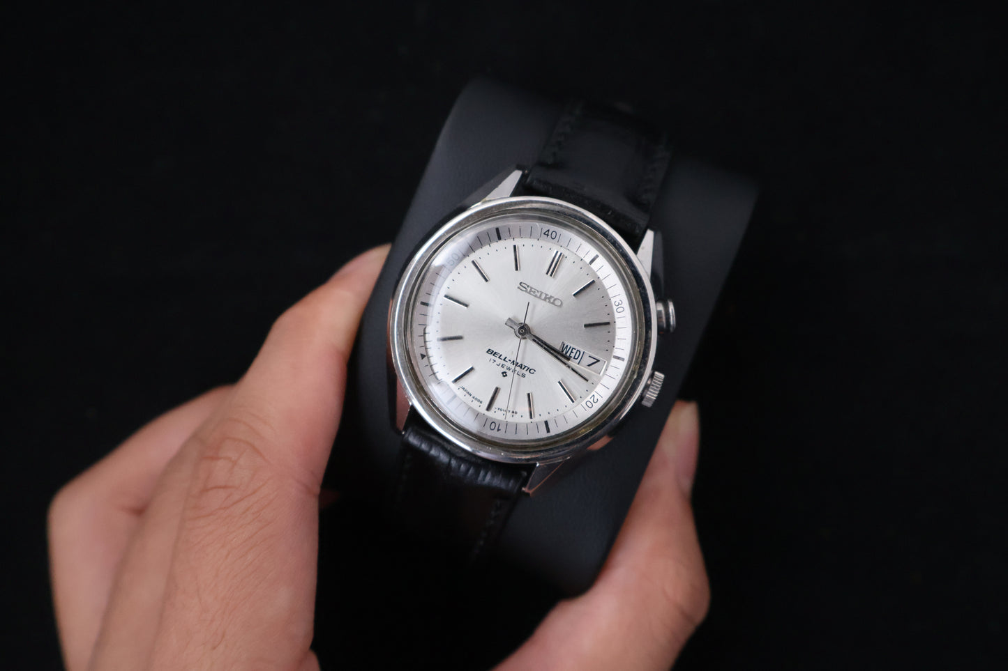 (SERVICED) Rare Vintage 1970 Seiko Bell-Matic Automatic Alarm 17 Jewels 4006-6010