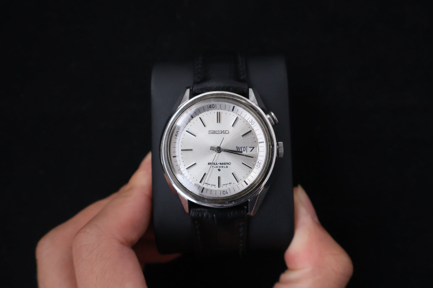 (SERVICED) Rare Vintage 1970 Seiko Bell-Matic Automatic Alarm 17 Jewels 4006-6010