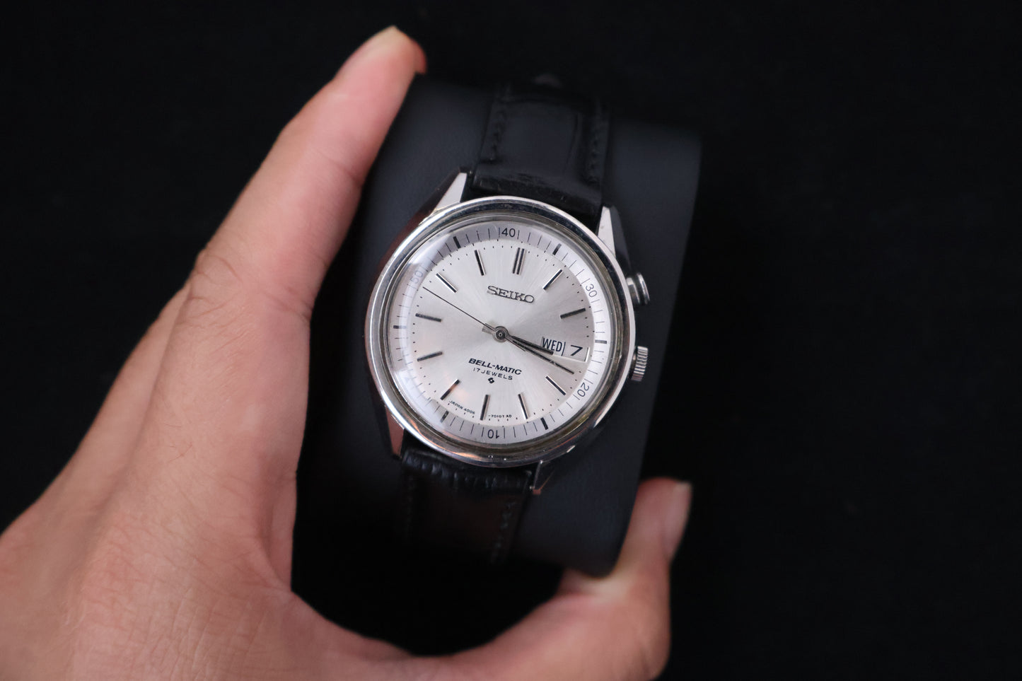 (SERVICED) Rare Vintage 1970 Seiko Bell-Matic Automatic Alarm 17 Jewels 4006-6010